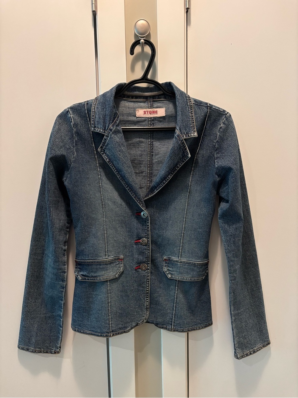 Denim Blazer Jacket - Blue